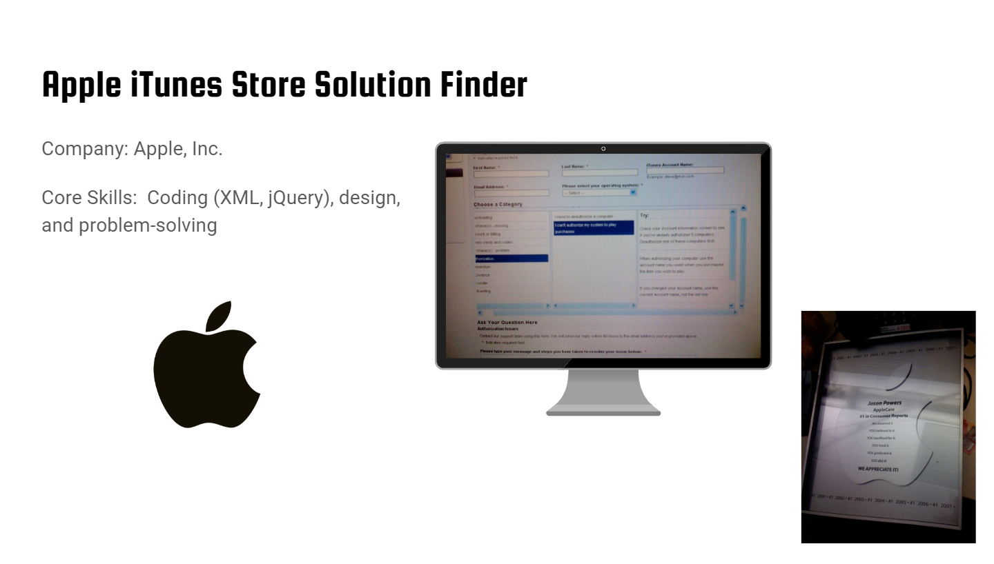 Apple Support Solution Finder
