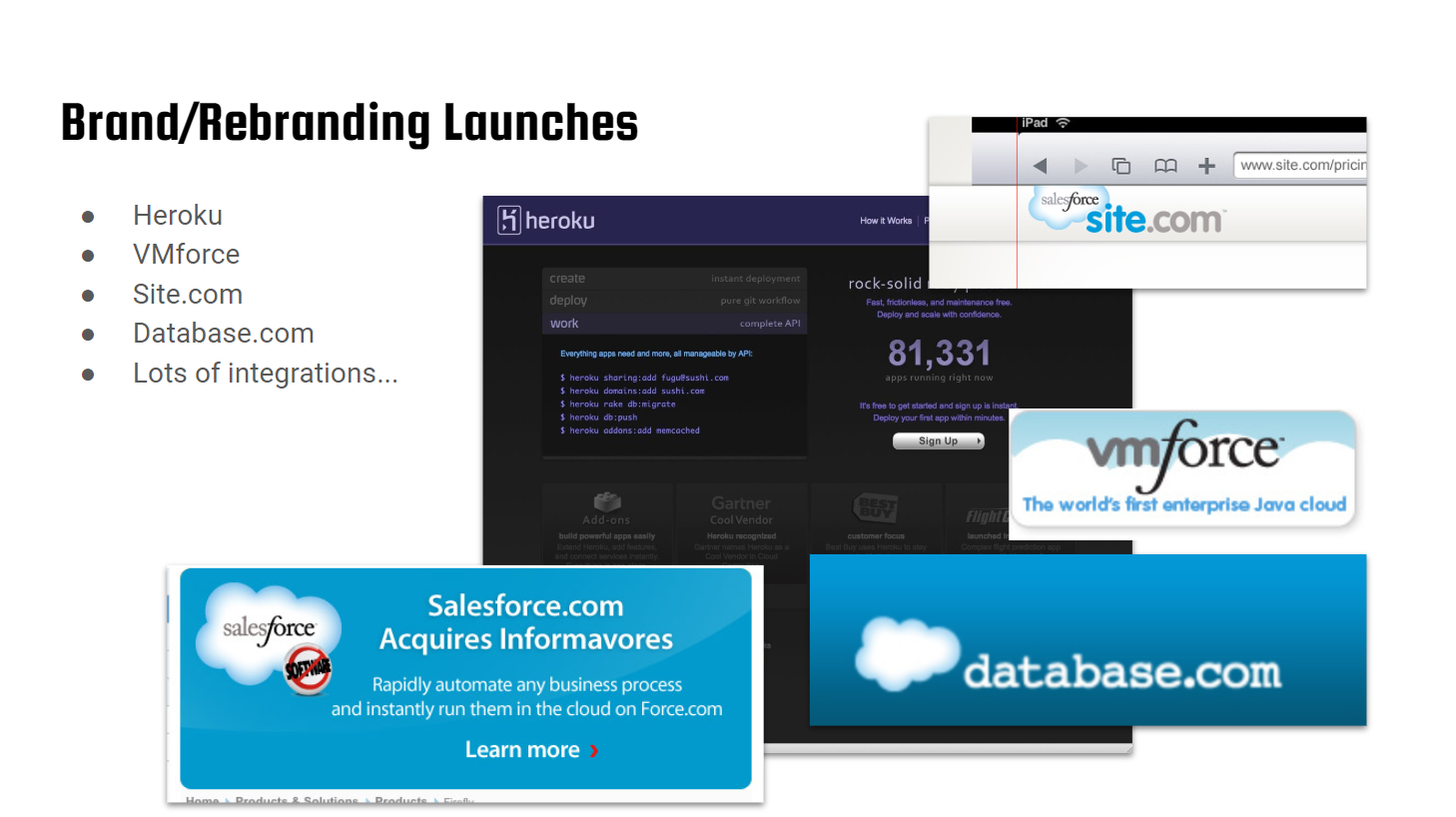Salesforce.com Rebranding and Site Launches